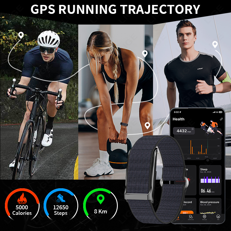LIGE Smart Watch Heart Rate Bl - Fall Detection Watch 评论和价格