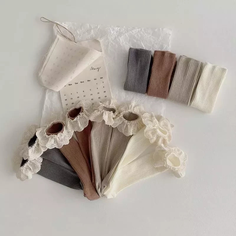 4 Pairs Fashion Baby Girls Ruf - Baby Sock Oximeter 评论和价格