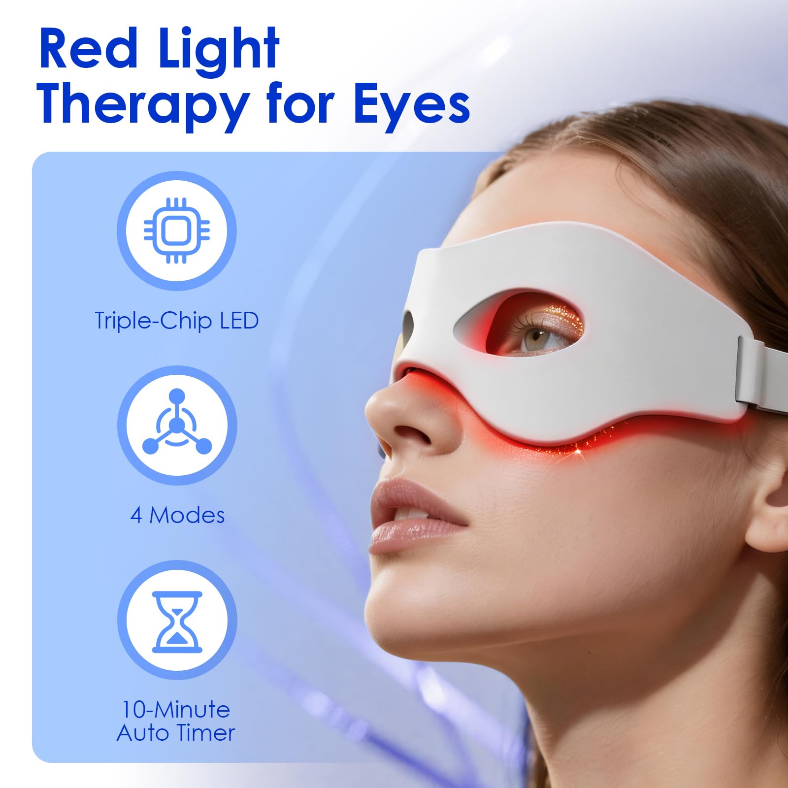 3D Red Light EMS Eye Massager  - Light Therapy Glasses 评论和价格